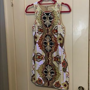 Beaded + Sequin Mini Dress